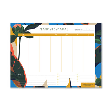 Bloco Planner Semanal Floral Paris – 1 Ano